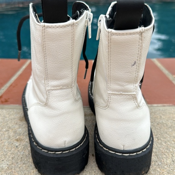 🤍 White Combat Boots - Picture 6 of 10